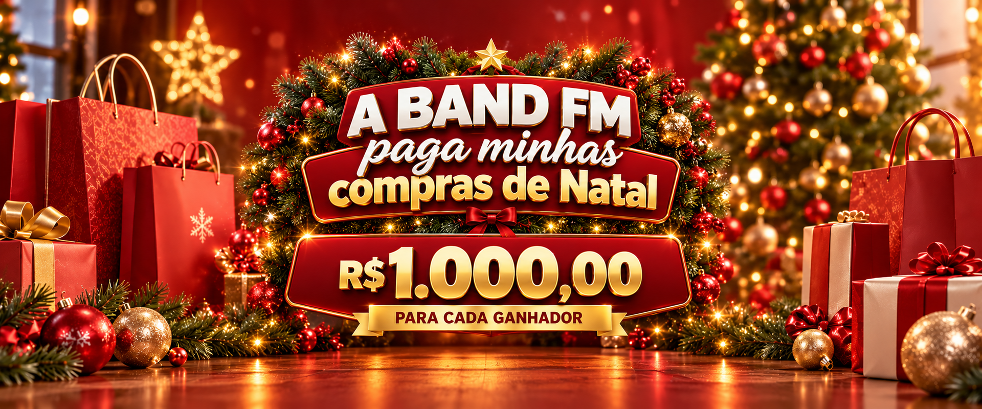 A BAND FM paga minhas compras de Natal!