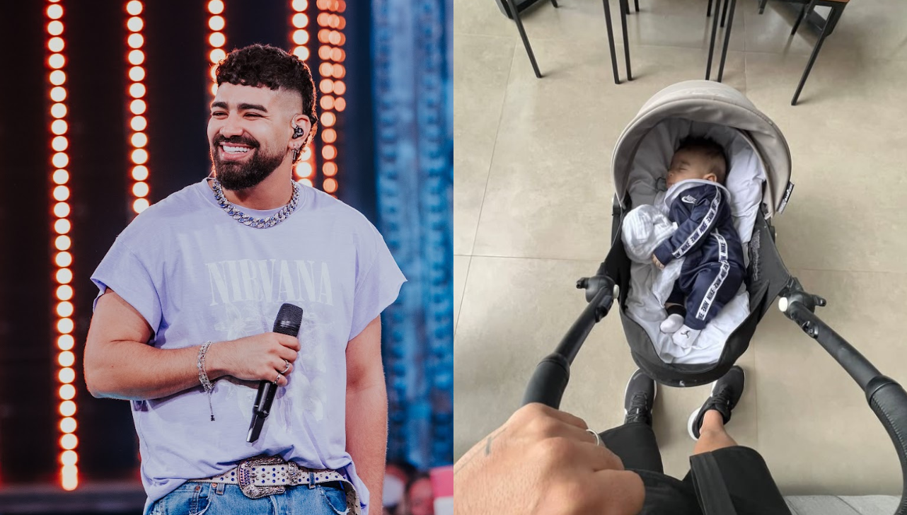 Dilsinho posta foto do filho caçula e encanta fãs com Kadu no carrinho!