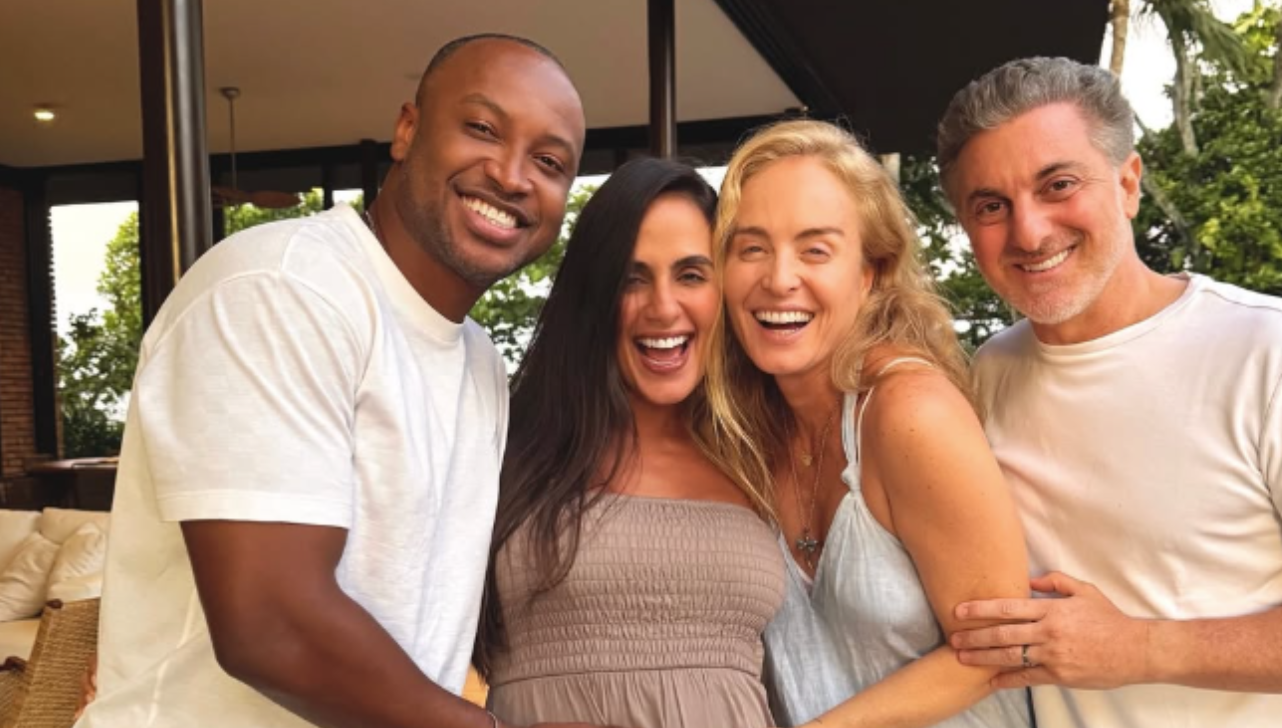 Thiaguinho e Carol Peixinho escolhem Angélica e Huck como padrinhos do filho