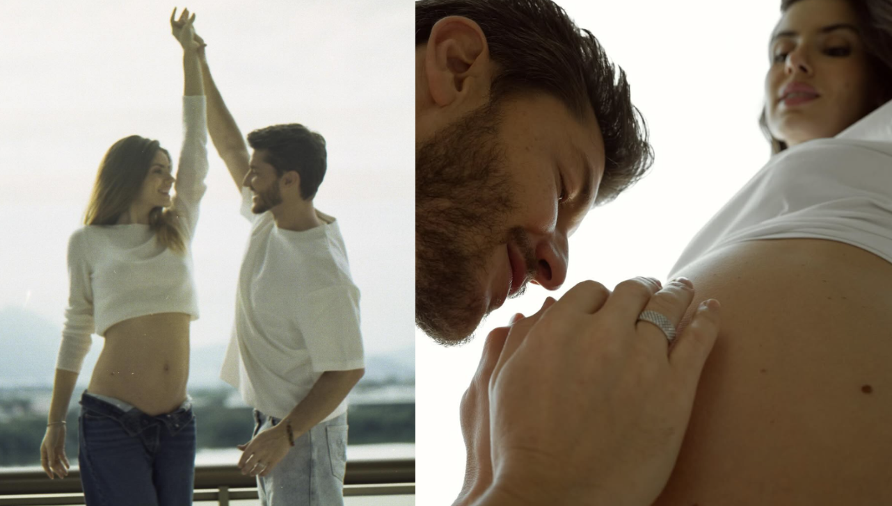 Camila Queiroz e Klebber Toledo anunciam gravidez do primeiro filho