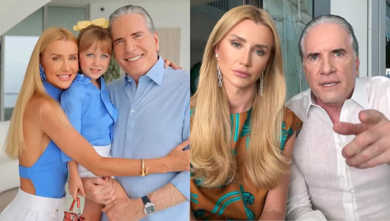 Roberto Justus e esposa se pronunciam após ataques de ódio à filha Vicky, de 5 anos