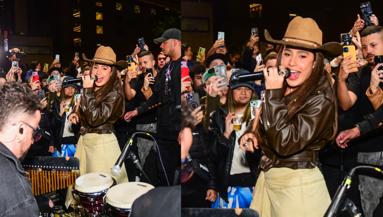 Lauana Prado faz show surpresa na Avenida Paulista em São Paulo