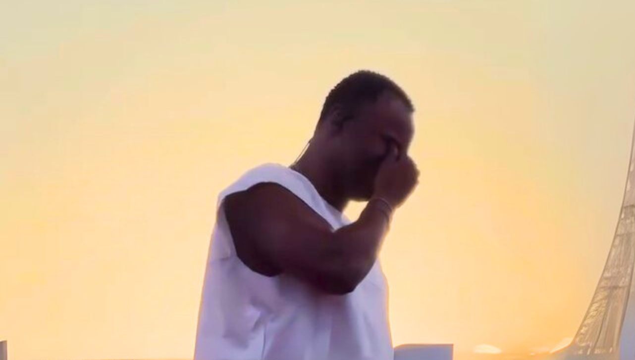 Thiaguinho fica emocionado durante Tardezinha com homenagem ao primeiro filho, Bento