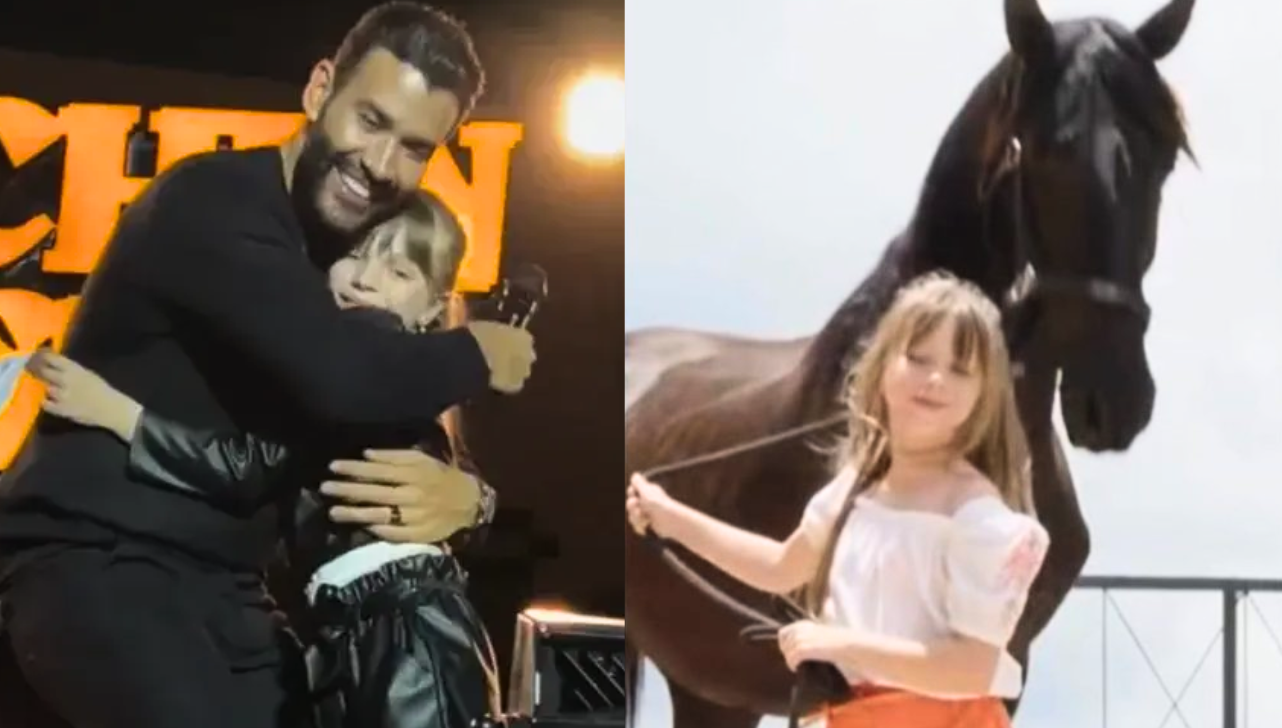 Fã mirim de Gusttavo Lima ganha cavalo após pedido em show