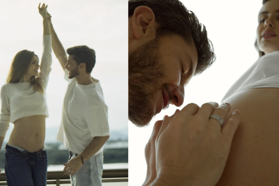 Camila Queiroz e Klebber Toledo anunciam gravidez do primeiro filho