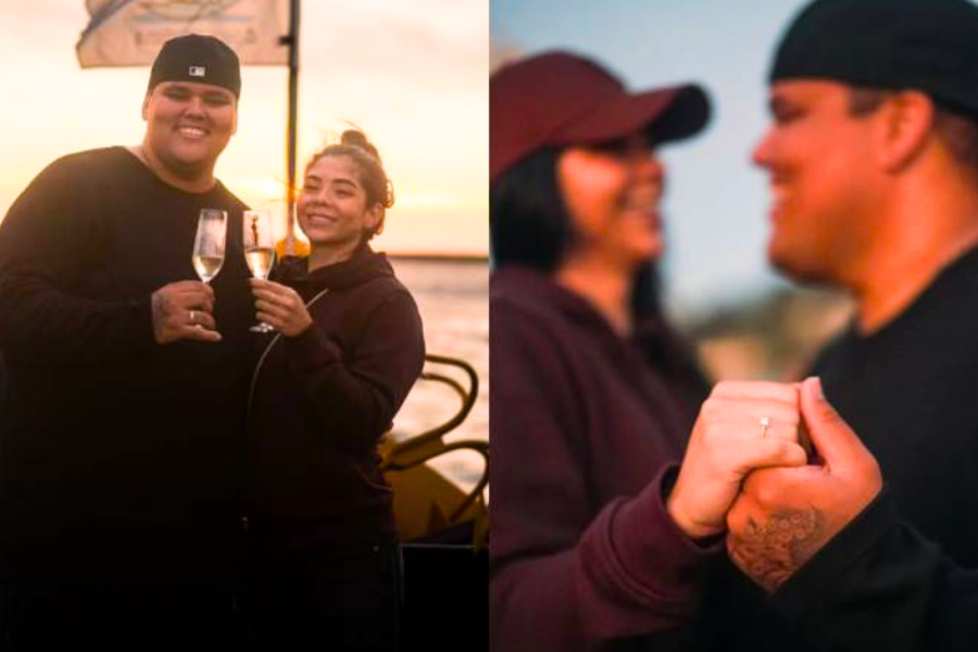 Duzão, do Menos é Mais, pede namorada em casamento em