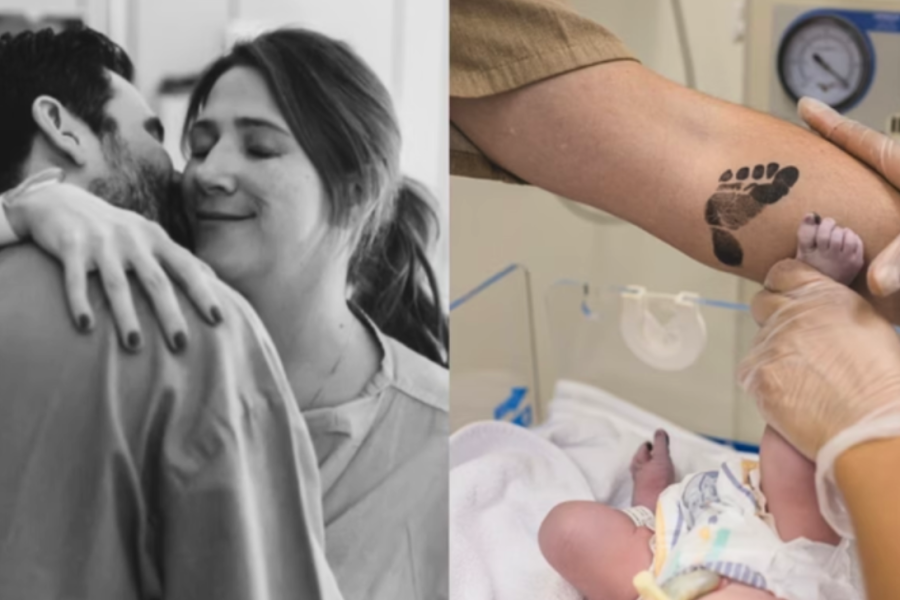 Nasce Bernardo, primeiro filho da humorista Dani Calabresa